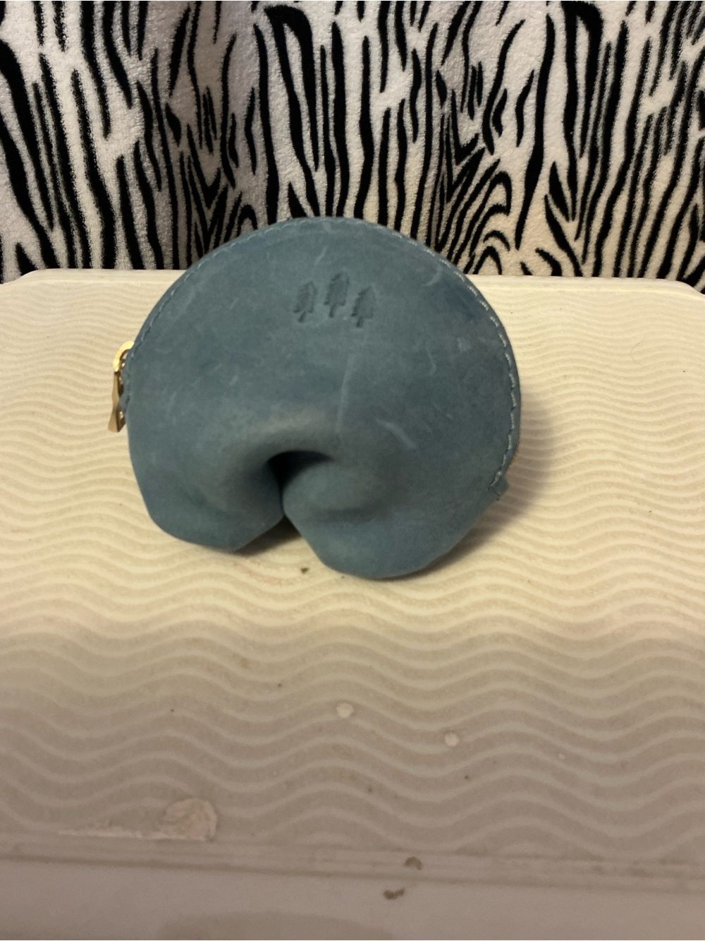 PLG small raindrop in aqua with penny pouch and fortune cookie pouch - Picture 7 of 8